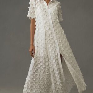 Anthropologie • Porridge 3D Floral Dress • Size Small